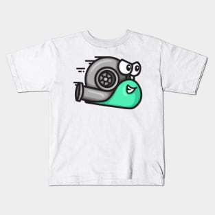 Turbo Snail - mint Kids T-Shirt